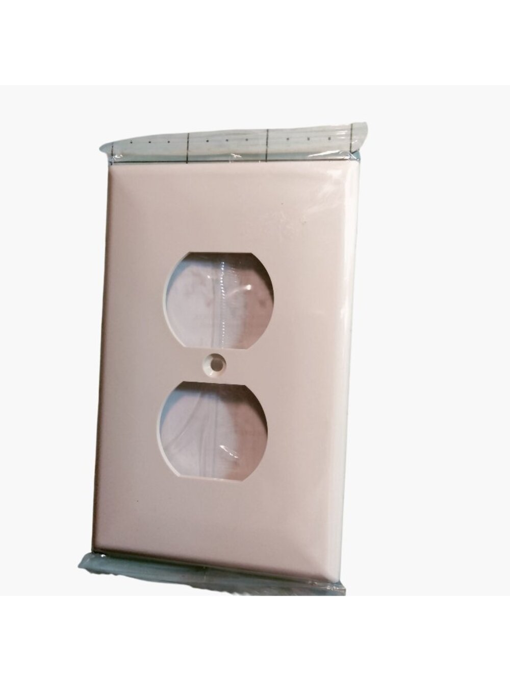 Hyper Tough Electric Outlet Wall Plate Beige Oversized Duplex Receptacle
